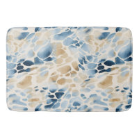 Beach Blue and Tan Wave Pattern
