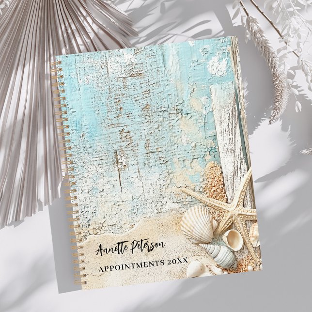 Beach blue sand starfish shell 2026 planner (Creator Uploaded)