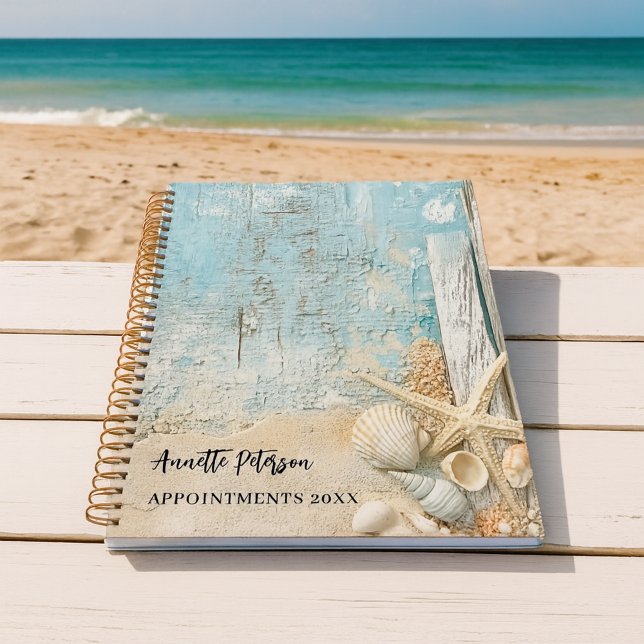 Beach blue sand starfish shell 2027 planner (Creator Uploaded)