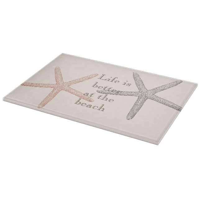 Beach Blue Starfish  Cutting Board (Corner)