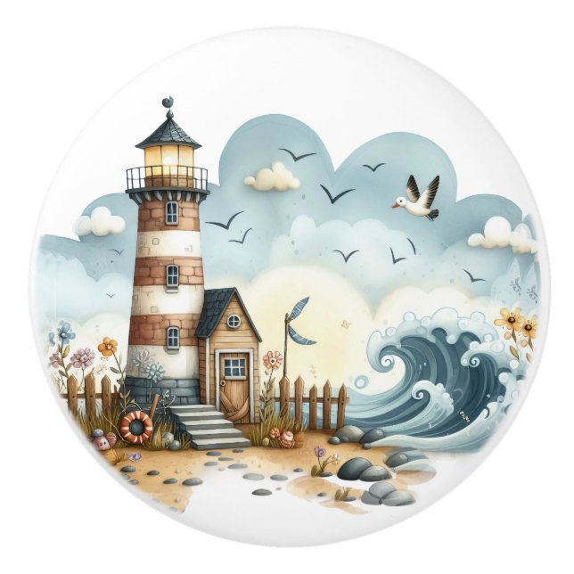 Beach Blvd. Beach  Ceramic Knobs (Front)