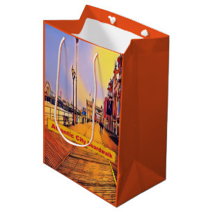 Beach Boardwalk Pop Art Medium Gift Bag