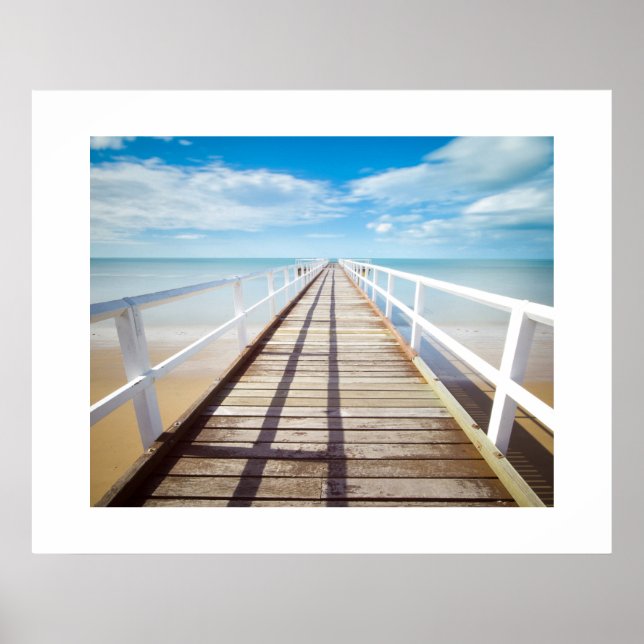 Beach Boardwalk Poster (Front)