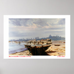 Beach boat/Barca na praia/Boat on the beach Poster