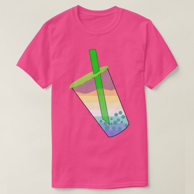 Beach Boba Tea T-Shirt (Design Front)