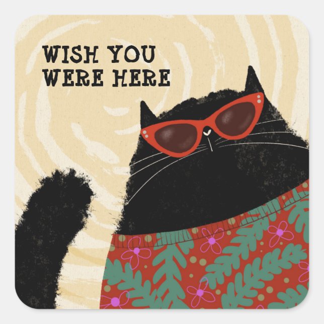 Beach Body Square Sticker (Front)