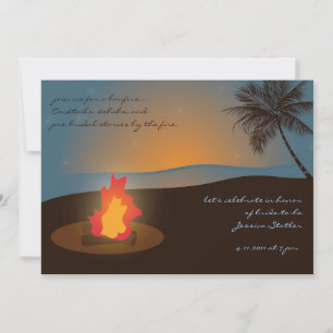 Beach Bonfire Invitation