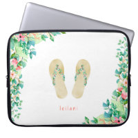 Beach Botanical Flip Flops