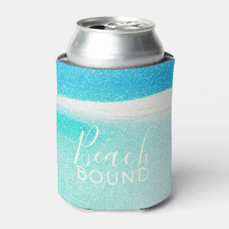 Beach Bound *Glitter Beach* Can Cooler