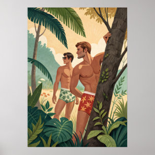 Beach boys in the woods poster