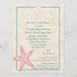 Beach Bridal Shower Invitation