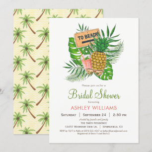 Beach Bridal Shower Invitation