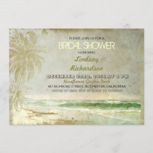 beach bridal shower invitations