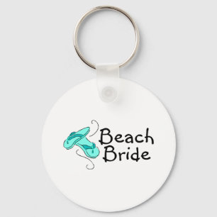 Beach Bride (Beach Wedding) Key Ring