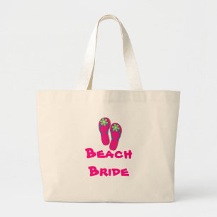 Beach Bride Tote Bag: Flip Flop Design