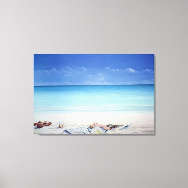 Beach Broker Canvas Print (Front)