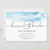 Beach Brunch with the Bride Shower Invitation