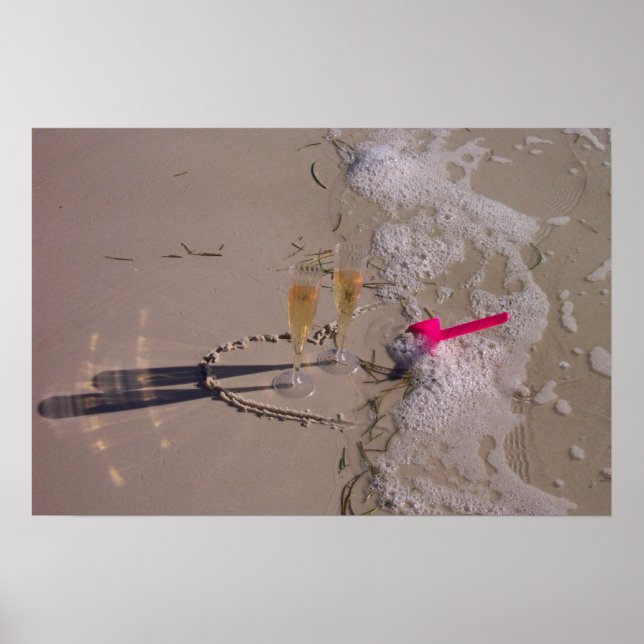 Beach Bubbly by tdgallery Poster (Front)