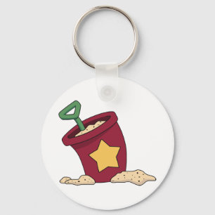 Beach Bucket And Shovel Key Ring