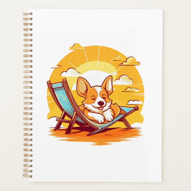 Beach Buddies: Corgi-licious Naptime Planner (Front)