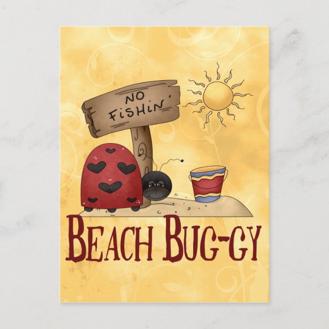 Beach Bug-gy Postcard (Front)