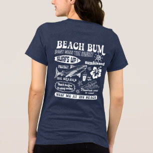 Beach Bum Beach Summer Tri-Blend Shirt