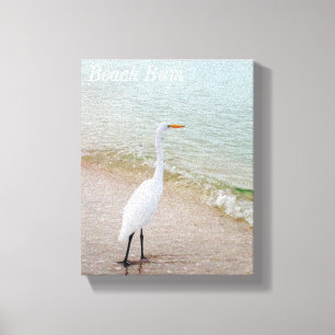 Beach Bum Bird Canvas