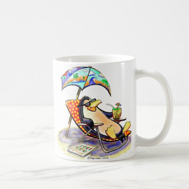beach bum coffee mug (Right)