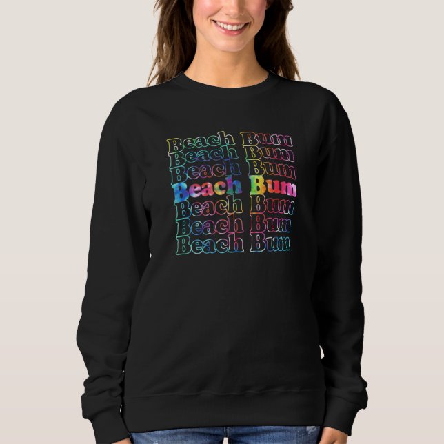 Beach Bum Cool Vintage Inspired Sweatshirt (Front)