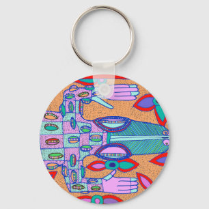 Beach Bum Croc Key Ring