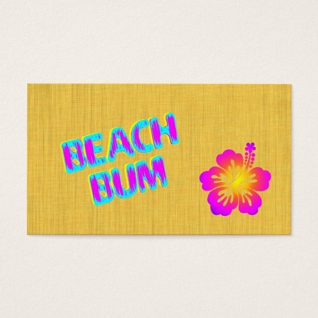Beach Bum Custom Event Ticket (Front)