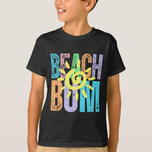 Beach Bum Distressed Summer Vacation Beach Life Su T-Shirt