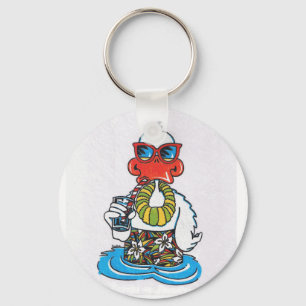 Beach Bum Duck Key Ring