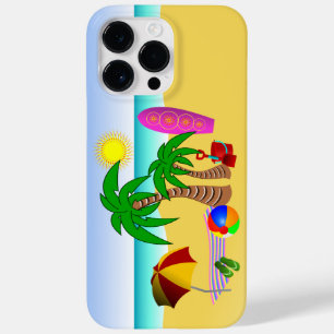 Beach Bum Fun in the Sun Sea and Surf Summer Slim Case-Mate iPhone 14 Pro Max Case