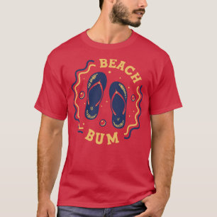Beach Bum Fun Summer Flip Flop Badge 2 T-Shirt