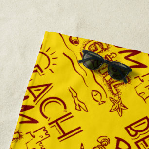 Beach Bum Girl Towel