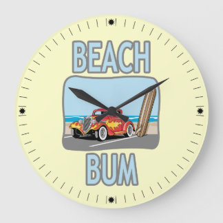 Beach Bum Large Clock