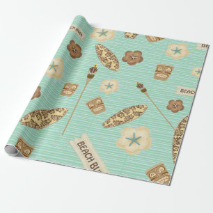 Beach Bum Linen Wrapping Paper