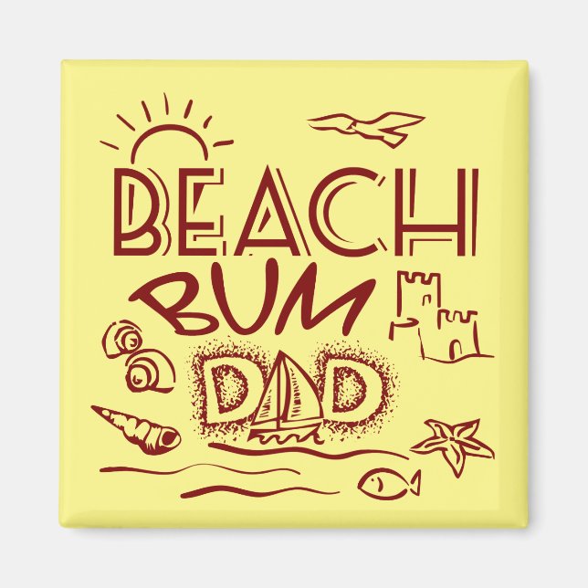 Beach Bum Magnet (Front)