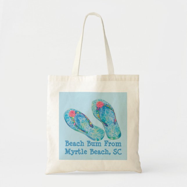 Beach Bum Myrtle Beach SC Tote Bag (Front)