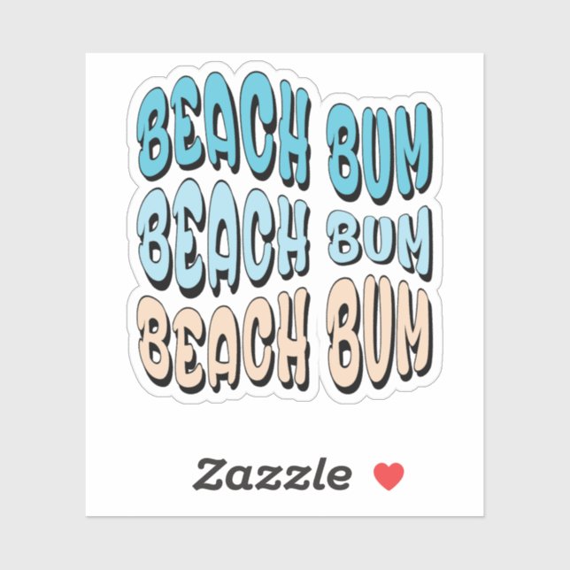 Beach bum retro vintage tropical island  (Sheet)