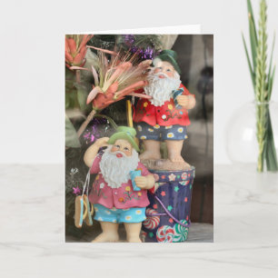 Beach bum Santa Holiday Card
