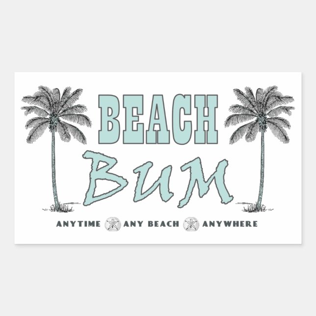 Beach Bum Stickers (Front)