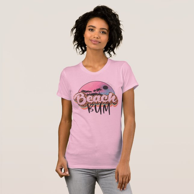 Beach Bum T-Shirt for women. (Front Full)
