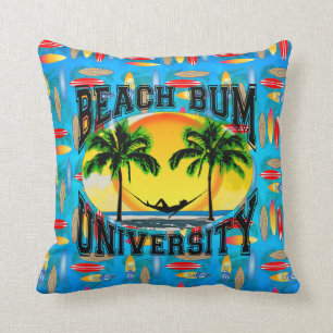 Beach Bum University Cushion