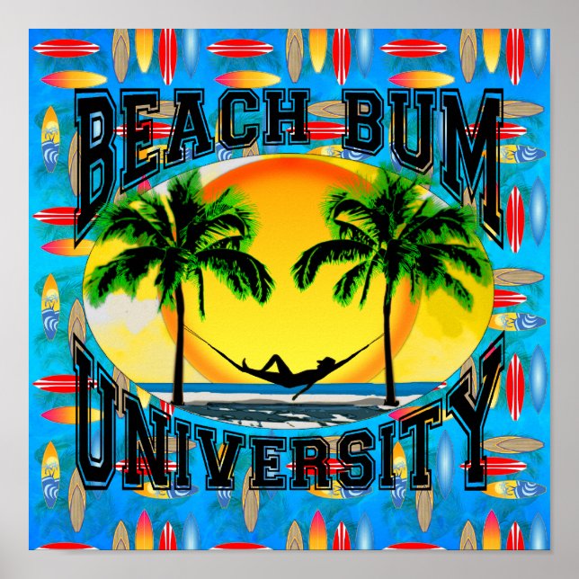 Beach Bum University Poster (Front)