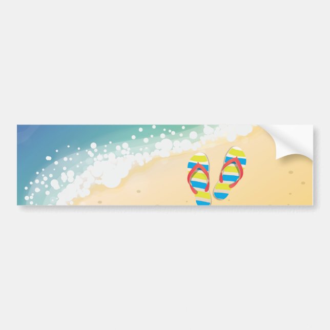 Beach Bumper Sticker (Front)