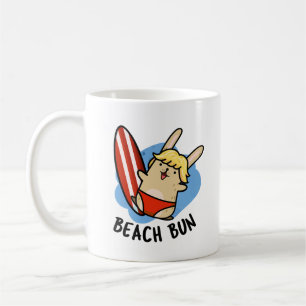Beach Bun Funny Bunny Puns Coffee Mug