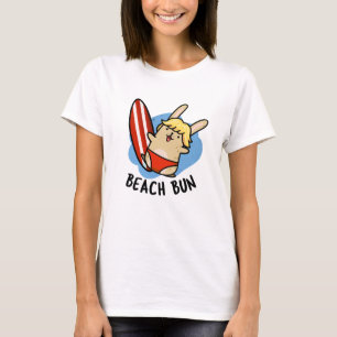 Beach Bun Funny Bunny Puns T-Shirt