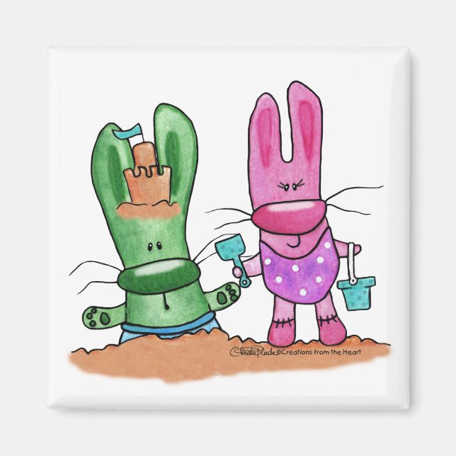 Beach Bunnies-Summer Fun Magnet (Front)